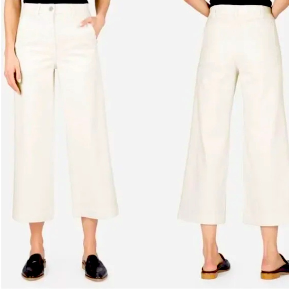 Everlane Utility Wide Leg Denim Jean Cropped Size 4